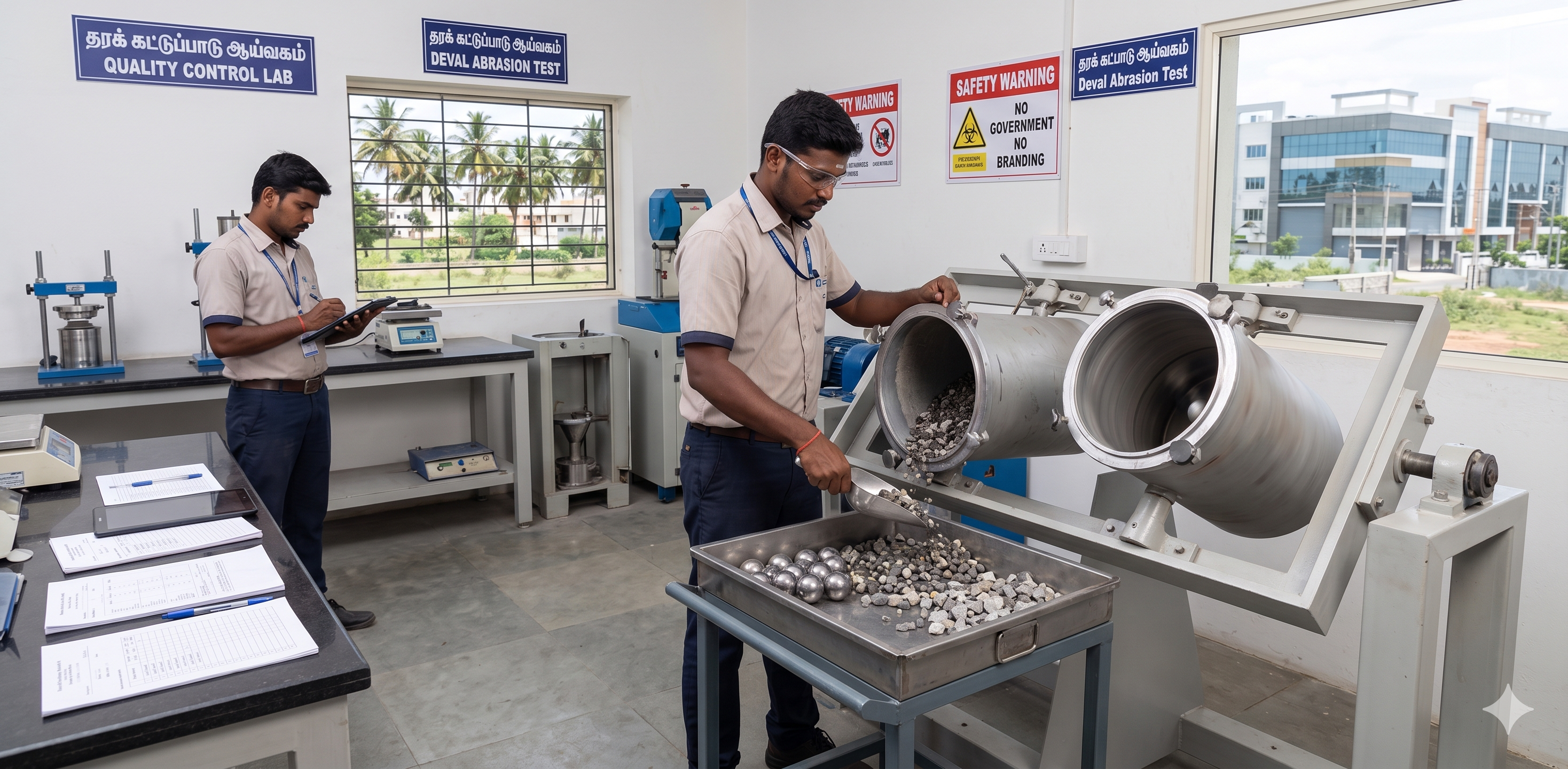 Deval Abrasion Test Apparatus